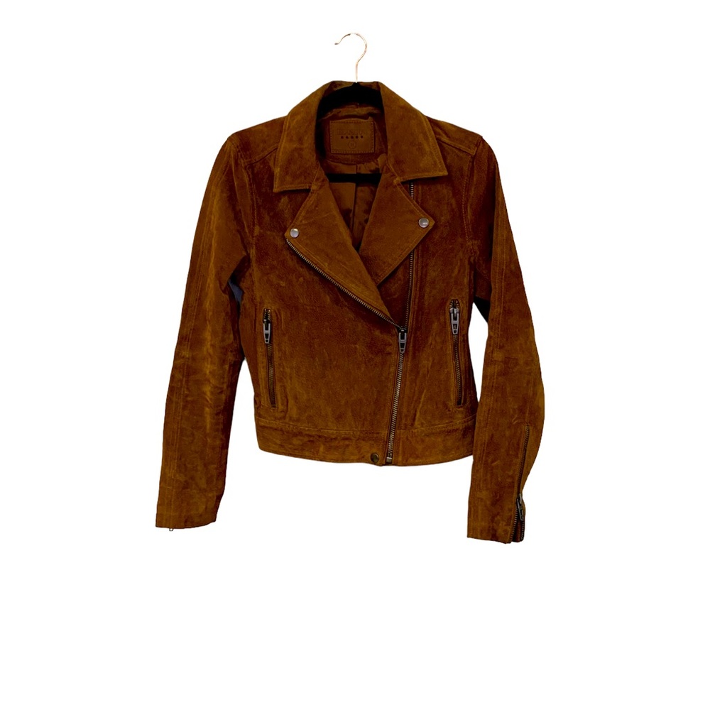 Blank NYC Tan Suede Motorcycle Jacket Size: M
